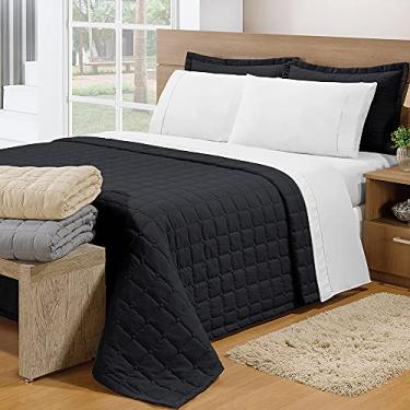 Imagem de Kit Cobre Leito Berlim Com Porta 3pçs Casal Matelado Com Forro (Preto)