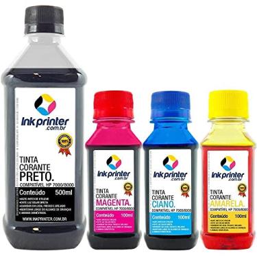 Imagem de Tinta Corante Inkprinter para Hp Série 7000, 8000 (800ml)