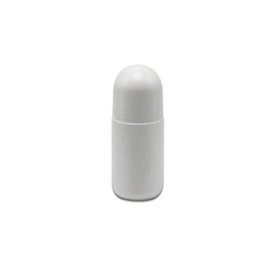 Imagem de 4 frascos roll-on vazios recarregáveis de 50 ml de plástico branco antitranspirante à prova de vazamento, recipiente desodorante DIY com bola roll-on
