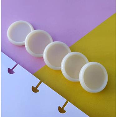 Imagem de Kit 12 Discos M 24mm de Caderno Infinito Sistema Inteligente Amor Infinito Cadernos - Liso (Leite Condensado)