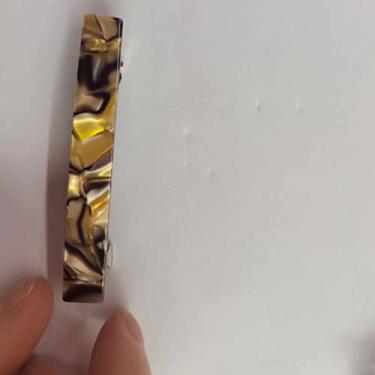 Imagem de CARAVAN® Barrette feito à mão ônix cor 7,4 cm de material de acetato de celulóide
