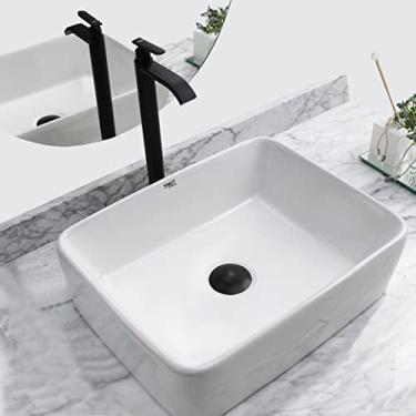 Imagem de Cuba de cerâmica para banheiro/lavabo/pia 48x38x13 cm