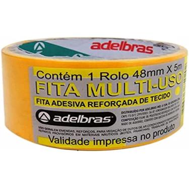 Imagem de Fita Silver Tape, Adelbrás, Amarela, Rolo de 48mmx5m