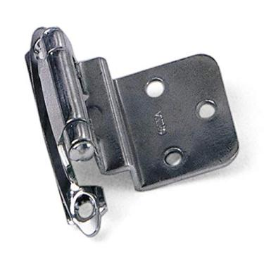 Imagem de Laurey Dobradiças de armário semiocultas cromadas polidas de 9,5 mm (3/8") 28626