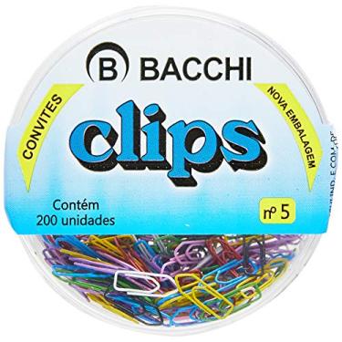 Imagem de Clips Colorido Ref.5 Mini Cores com 200 Unidade - Pacote com 10 Caixinhas, Bacchi, 1313-2, Multicor