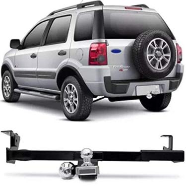 Imagem de Engate Para Reboque Rabicho Ford Ecosport 2003 04 05 06 07 08 09 10 11 Tração 400Kg InMetro