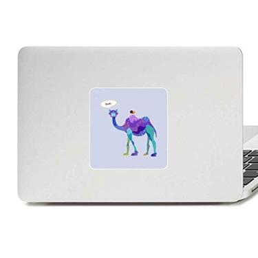 Imagem de Adesivo de vinil paster azul pássaro roxo camelo decalque azul decoração PC