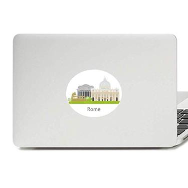 Imagem de Adesivo de notebook com emblema de vinil e paisagem nacional de Roma da Itália