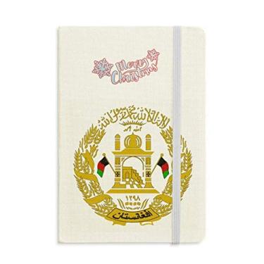 Imagem de Caderno com emblema nacional de Kabul do Afeganistão Merry Christmas