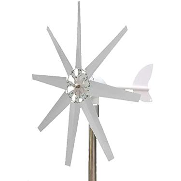 Imagem de coldwind Gerador de turbinas eólicas 8000 W 24 V Gerador de Eólica com Controlador de Carga, Turbinas de Energia Eólica Geradores de Energia - Branco 24 V