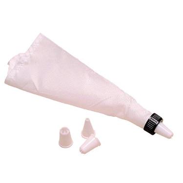 Imagem de Conjunto Saco e Bicos para Confeitar Fackelmann Branco/ Preto