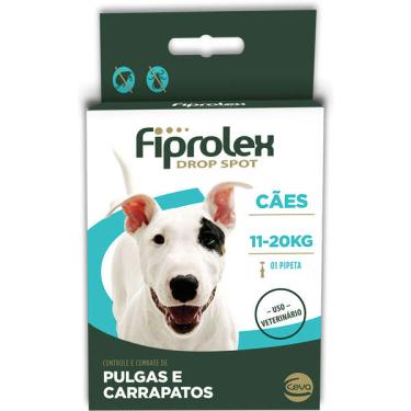 Imagem de Antipulgas e Carrapatos Ceva Fiprolex Drop Spot de 1,34 mL para Cães de 11 a 20 Kg - 1 Unidade