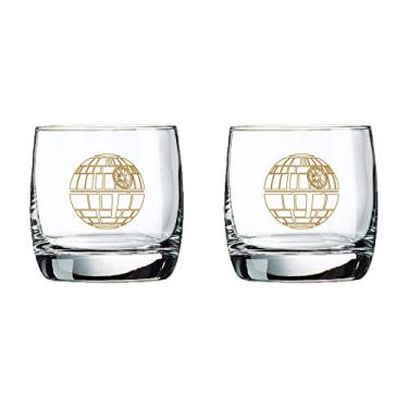 Imagem de STAR WARS Copos de Uísque Death Star, Vidro com Base Pesada, 295 ml, 2 Unidades