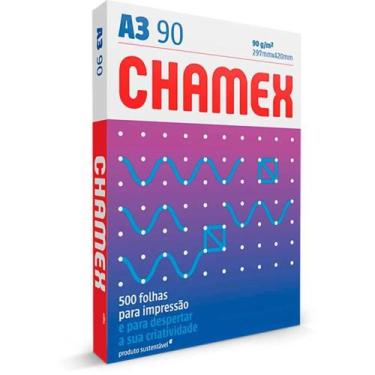 Imagem de Papel Sulfite A3 Chamex Super 90G 500 Fls - International Paper