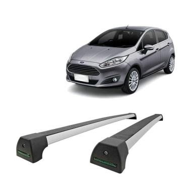 Imagem de Rack Teto Long Life Sports Alumínio New Fiesta Hatch/ Sedan 2011 até 2019 - 4 Portas.
