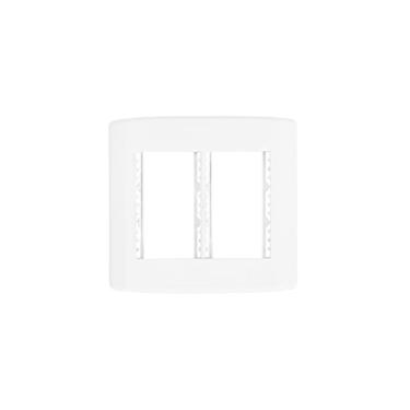 Imagem de Placa 4 X 4 Modular Com Suporte Branco Pluzie