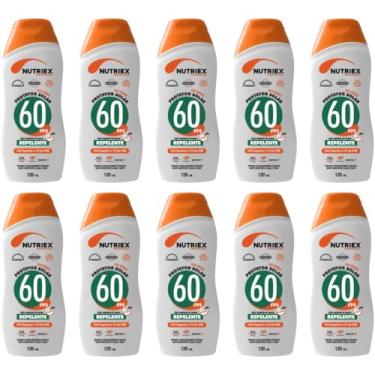Imagem de Kit 10 Protetor Solar Repelente Corporal Nutriex 60fps 120ml