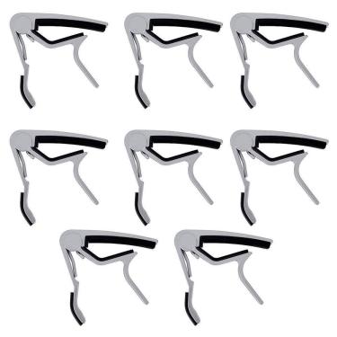 Imagem de Capotrastes Alumínio p/ Guitarra/Violão Kit 8