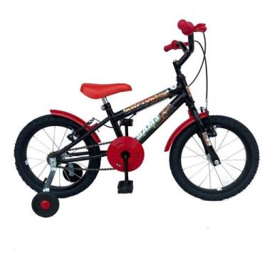 Imagem de Bicicleta Aro 16 Infantil Menino Roda Lateral Reforçada E Lubrificada