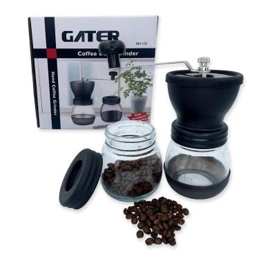 Imagem de Moedor De Café Manual Vidro Plástico Inox Cerâmica