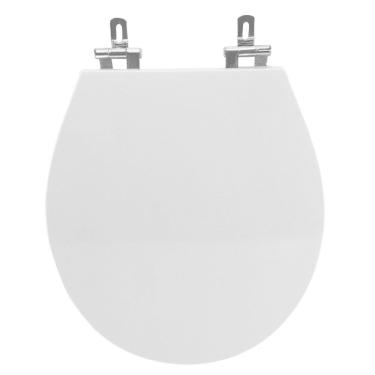 Imagem de Assento Sanitário Poliéster para Louça Ravena/izy deca Super Luxo Cromado Branco