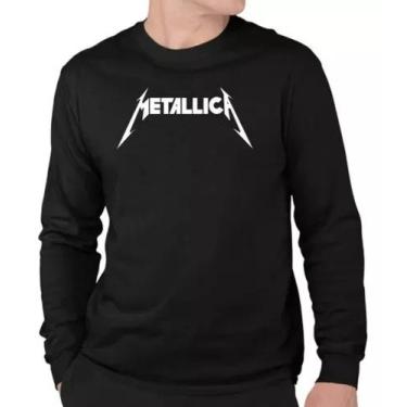 Imagem de Camiseta Metallica Banda Rock  Manga Longa - Jmv