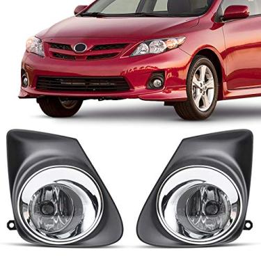 Imagem de DLAA Luzes de neblina compatíveis com Toyota Corolla/ALTIS 2011 2012 2013 conjunto de lâmpadas de neblina lente transparente de substituição