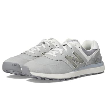 Imagem de New Balance Tênis de golfe feminino 574 Greens v2, cinza claro, 39 largo, Cinza claro, 8.5 Wide