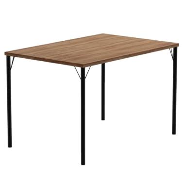 Imagem de Mesa de Jantar Retangular 1,2m 1586 Carraro Freijó/preto