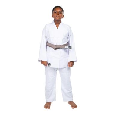 Imagem de Kimono Infantil Reforçado Judo Jiu-Jitsu, Haganah, Branco, M00