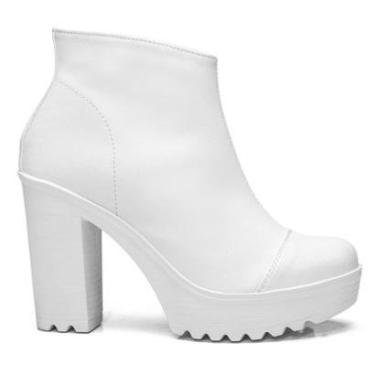 Imagem de Bota Feminina Coturno Salto Alto Tratorado Com Zíper NL429-Feminino