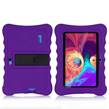 Imagem de AIJAKO Capa de silicone de 7 polegadas para tablet infantil Haehne 7/Dragon Touch Y88X Plus Y88X Pro/YUNTAB Q88/ZONKO 7/Contixo 7/Tagital T7K/iRULU X37/SIXGO 7/INONI 7/LAMZIEN 7/Dasuy 7/CARRVAS 7/Pritom 7 (Roxo)