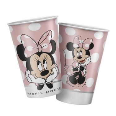 Imagem de Copo Papel 180ml Minnie Rosa C/8 Regina