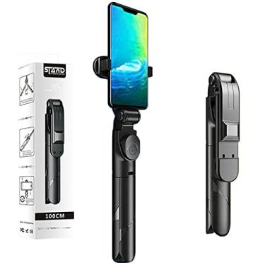 Imagem de Tripé de bastão de selfie com controle remoto, mini tripé portátil Bluetooth para viagem para celular compatível com iPhone 13/13 Pro/12/11/11 Pro/XS Max/XS/XR/X/8/7, Galaxy, smartphone Google Android