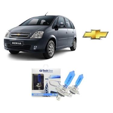 Imagem de Par de Lampadas Halogenas Super Branca para Farol Baixo H7 para Chevro