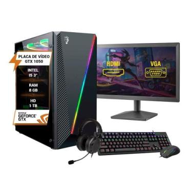 Imagem de Pc Gamer Completo Maximus I5 Gtx 1050 8Gb Hd 1Tb Ssd 120Gb - Wj Info