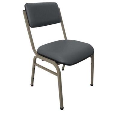 Imagem de Cadeira Empilhável para Auditórios Linha Hotel Smart Cinza - Design Of