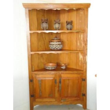 Imagem de Armário de Canto Rústico Eli em Madeira de Demolição - Cód 2225 - Barr