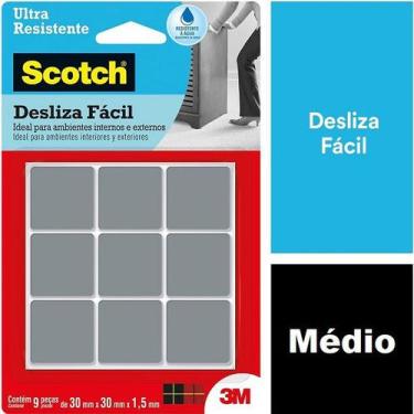 Imagem de Feltro Moveis ULTRA Resistente Quadrado Medio 9 UND - 3M
