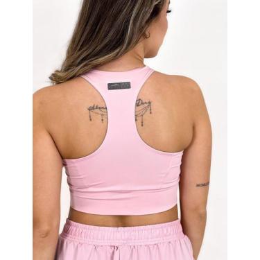 Imagem de Top Fitness com bojo fixo e Proteção UV50+ - Rosado - HOTPLAY, G
