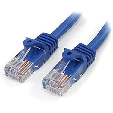 Imagem de StarTech. com Cabo de patch Blue Cat5e Snagless RJ45 UTP de 5 m - Cabo de patch de 5 m - Cabo de patch Ethernet - Cabo RJ45 macho para macho gato 5e (45PAT5MBL)