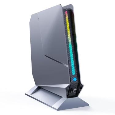 Imagem de TOPGRO Mini PC para jogos T1-Pro Core i7-13700H/RTX4060 8G GDDR6, mini computador para jogos 32GB RAM DDR5-5200, SSD PCIe 4.0 de 1TB, luz RGB ajustável, WiFi6E/BT5.3/2.5G LAN/USB-C 4K@60Hz Win11 Pro