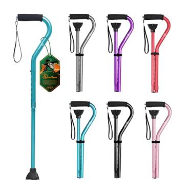 Imagem de BeneCane Bengala de caminhada para homens e mulheres bengala ajustável com alça acolchoada macia deslocada - portátil, leve, resistente, mobilidade, andador, auxílio para idosos, idosos