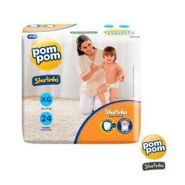 Imagem de Fralda Descartável Shortinho Pants tamanho XG - Pom pom, 24, XXG