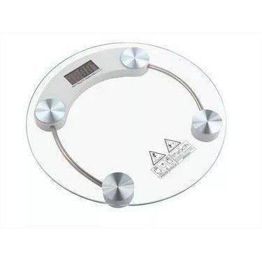 Imagem de Balança Digital Banheiro Redonda academia Até 180kg Vidro Temperado