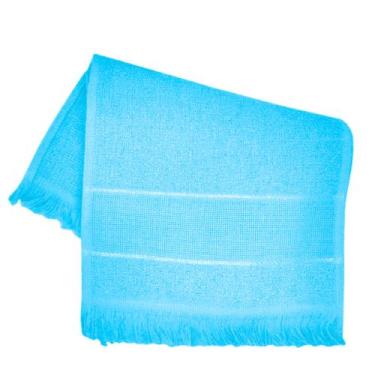 Imagem de Toalha social de mão  23cm x 33cm 100% algodão - Sem marca, Azul