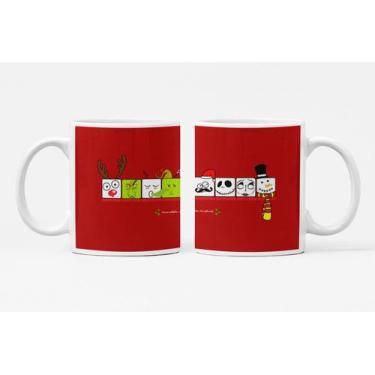 Imagem de Caneca Grinch,Noiva Cadáver,Jack,Boneco em neve em Cubos de Natal - Li