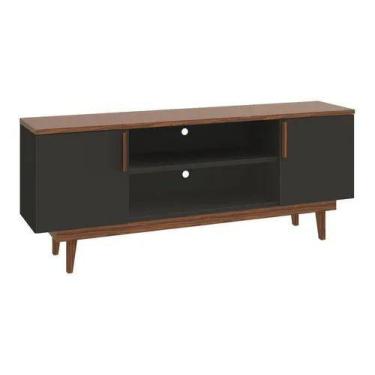 Imagem de Rack para tv easy 1,80 casa d preto/dakota - village móveis
