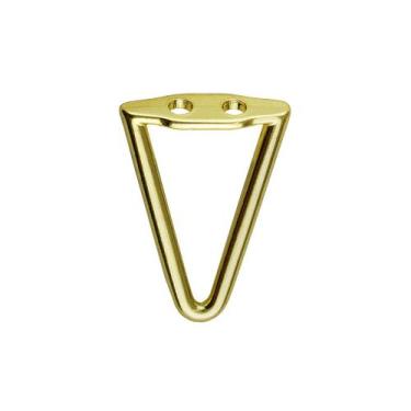 Imagem de Pezinho Triângulo Vazado Grande Metal 4 Peças Decoração Caixas Mdf Ban