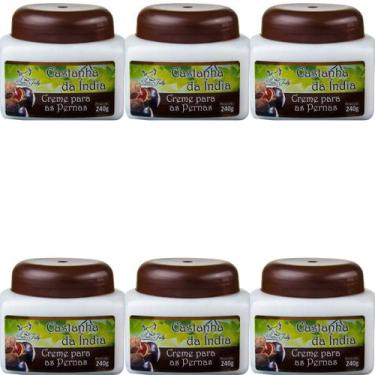 Imagem de Creme Hidratante San Jully Castanha da Índia Pote 240g Kit 6 Unidades